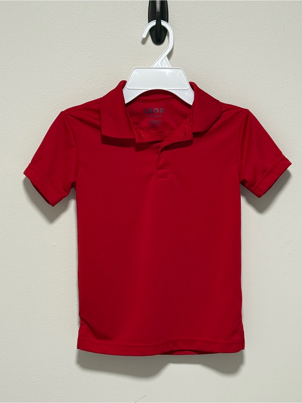 Izod Boys Red Short-Sleeve Polo